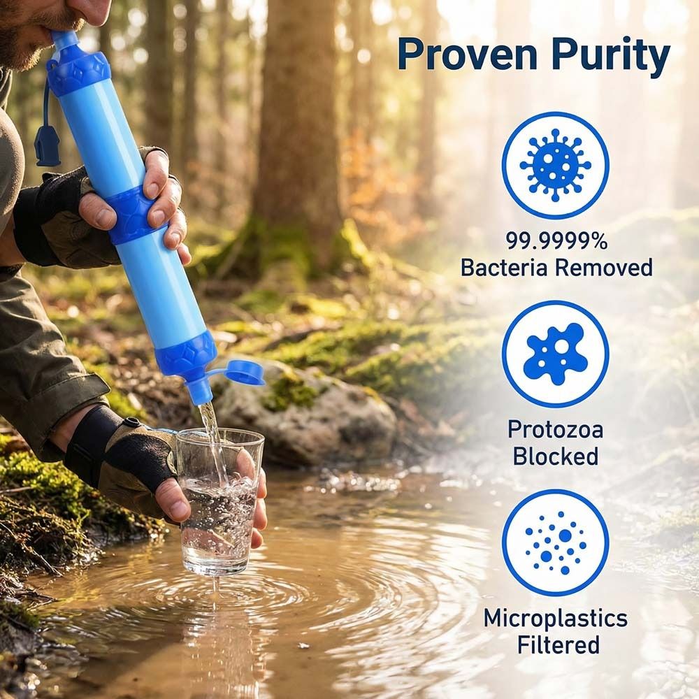 Mini Mini Water Filter Straw P - огляд і ціна Water Purification Straw