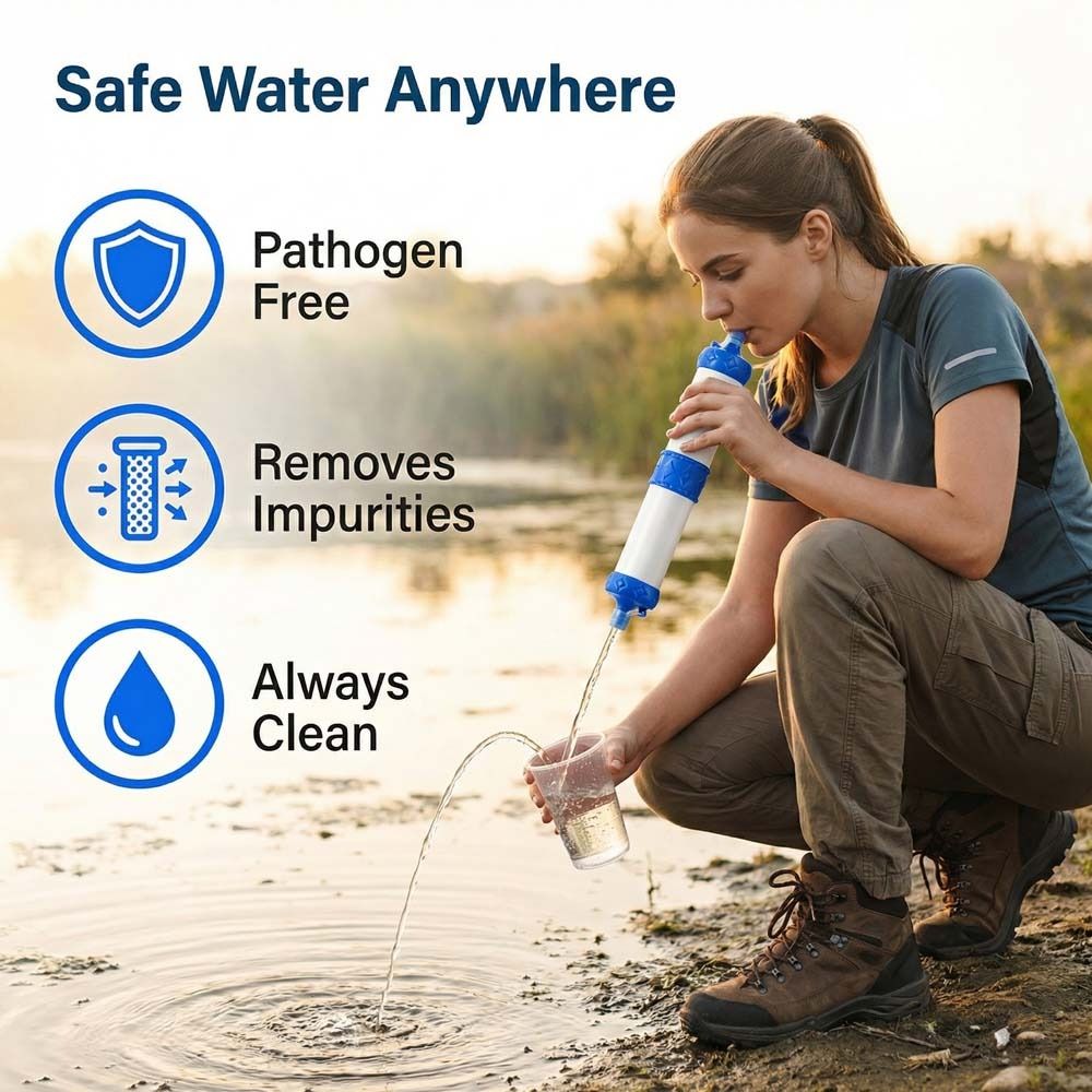 Mini Mini Water Filter Straw P - огляд і ціна Water Purification Straw