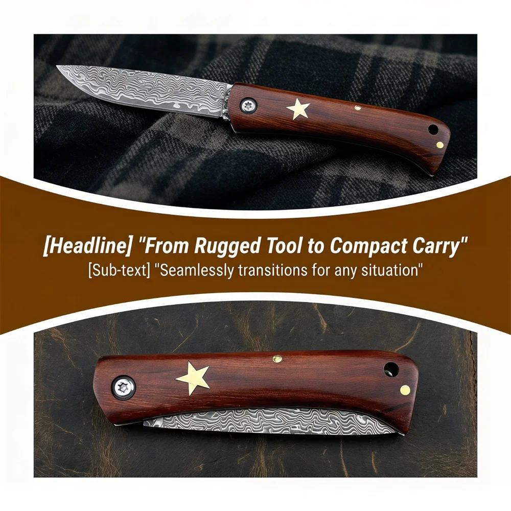 EDC Folding Pocket Knife, Prem - огляд і ціна Bushcraft Knife Fixed
