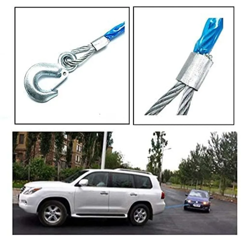 Car Towing Rope 3-7 Tons Steel - огляд і ціна Rescue Rope Throw