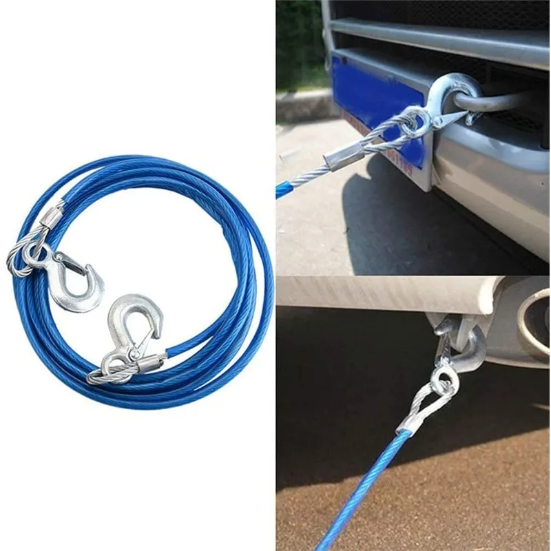 Car Towing Rope 3-7 Tons Steel - огляд і ціна Rescue Rope Throw